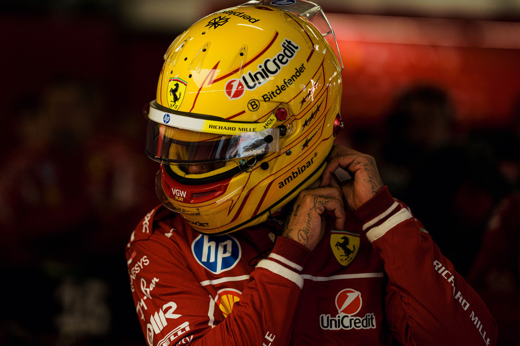 Lewis Hamilton at the 2025 British Grand Prix - Saturday