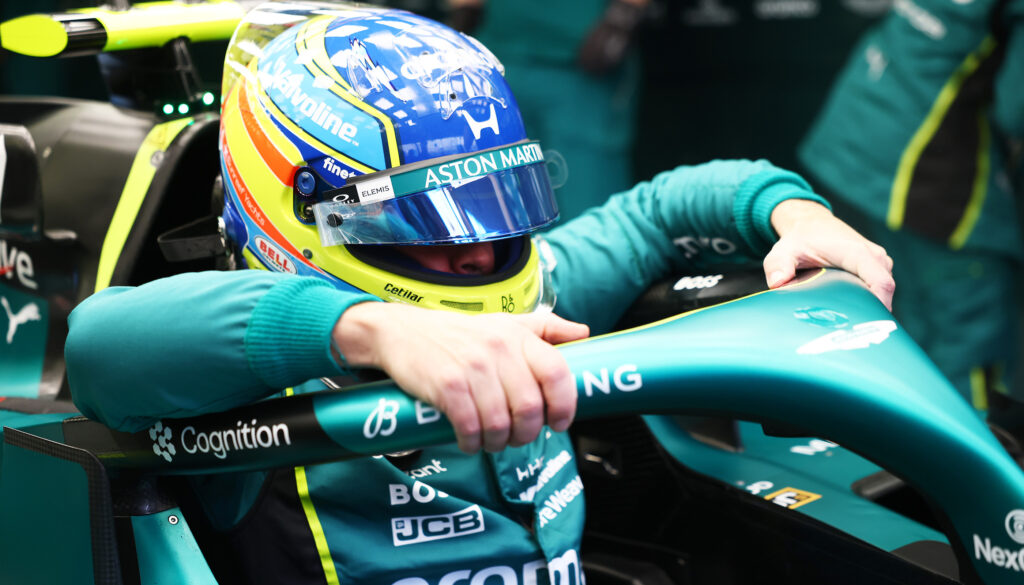 Fernando Alonso at 2026 F1 testing in Bahrain