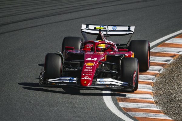 Scuderia Ferrari's Lewis Hamilton during the F1 Dutch GP Qualifying session