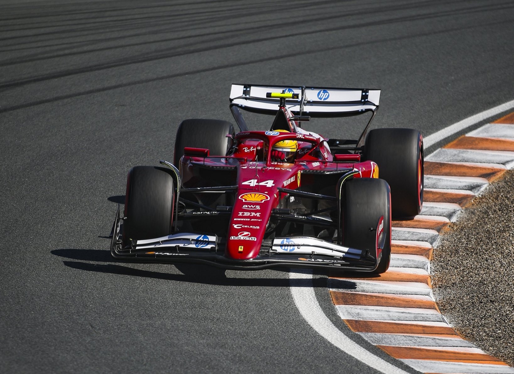 Scuderia Ferrari's Lewis Hamilton during the F1 Dutch GP Qualifying session