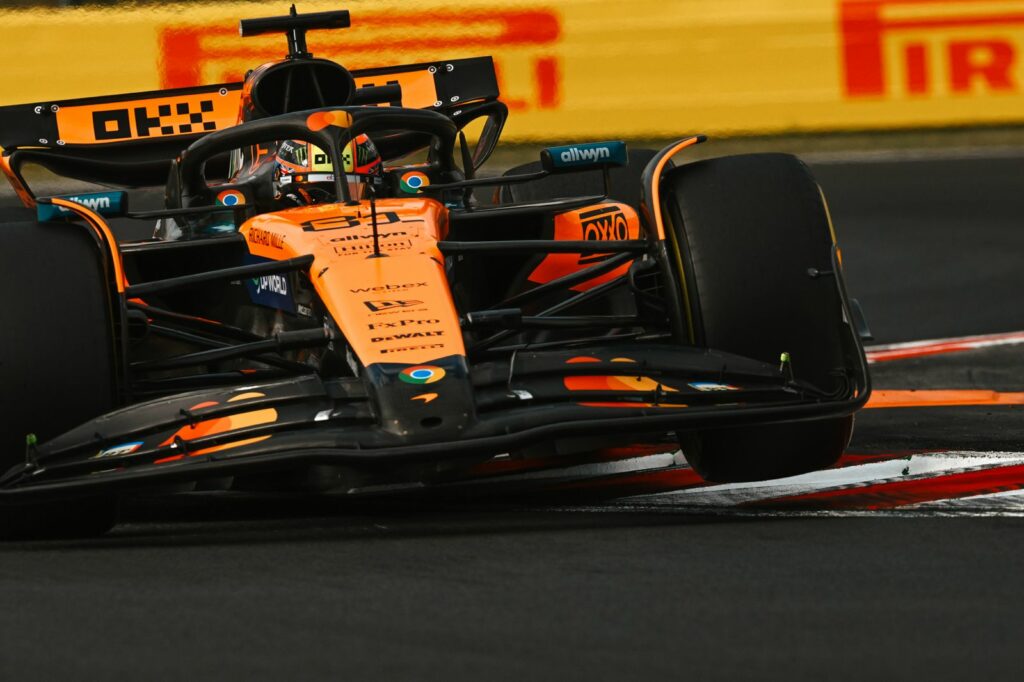 Oscar Piastri of McLaren F1 during practice for the F1 Hungarian GP