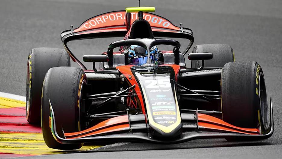 Rafael Villagómez, Van Amersfoort Racing, F2 2025, P3 in Barcelona Sprint