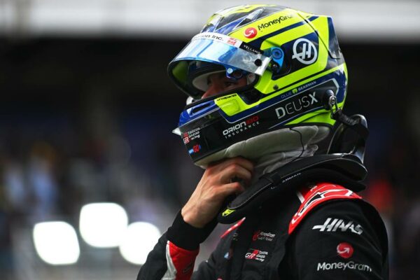 MoneyGram Haas F1 Team's Oliver Bearman, Saturday at the 2025 F1 São Paulo GP.