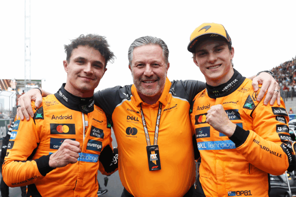McLaren CEO Zak Brown explains how Lando Norris and Oscar Piastri have stayed calm and competitive amid a tense 2025 F1 title battle, with trust, transparency, and strong driver relationships keeping the team united.