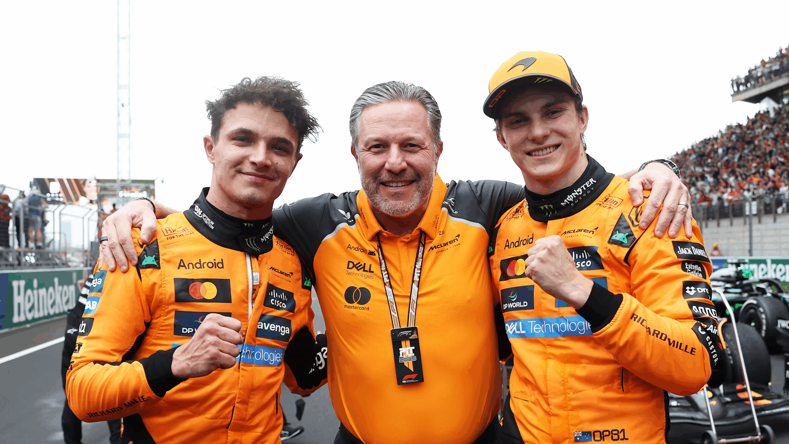 McLaren CEO Zak Brown explains how Lando Norris and Oscar Piastri have stayed calm and competitive amid a tense 2025 F1 title battle, with trust, transparency, and strong driver relationships keeping the team united.