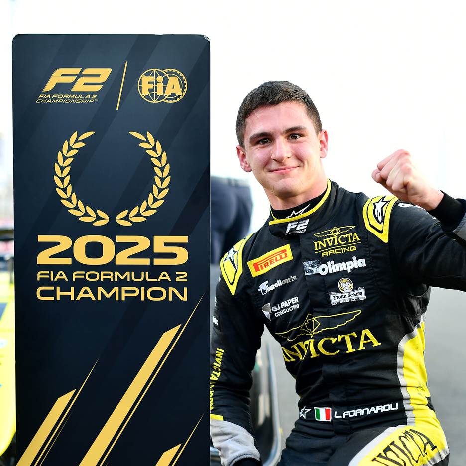 Leonardo Fornaroli wins 2025 F2 title in Qatar, mastering pressure, consistency, and teamwork on his journey with Invicta Racing.