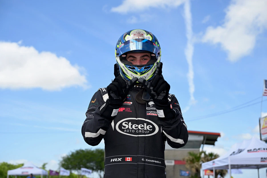 Caleb Campbell sweeps NOLA F4 US opener with three wins, leading standings after a dominant weekend ahead of Fourie.