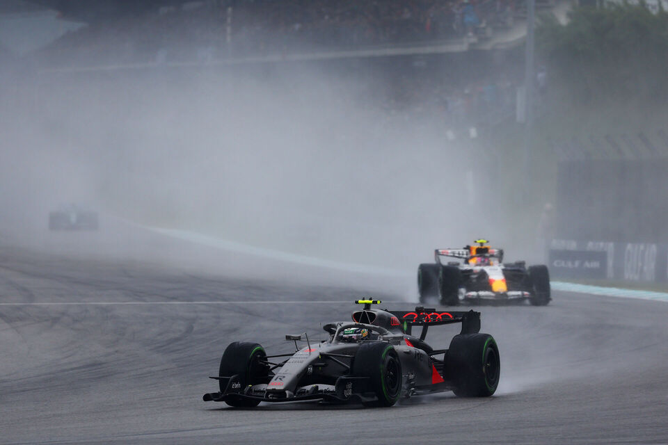 Audi drivers Nico Hülkenberg and Gabriel Bortoleto debrief the key moments from the 2026 F1 Malaysia race