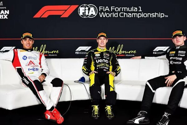 Joshua Dürksen leads the early F2 standings after winning the 2026 Australian GP Sprint Race, ahead of Noel León and Alex Dunne.