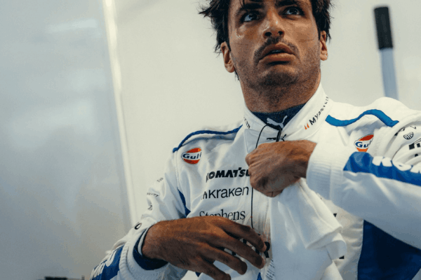 Carlos Sainz exits Q2 during qualifying for the F1 Monaco GP. Sainz will start the race from P11.