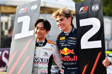 Tasanapol Inthraphuvasak and Nikola Tsolov, Campos Racing, Monza F3 Round, 2025 Italian GP
