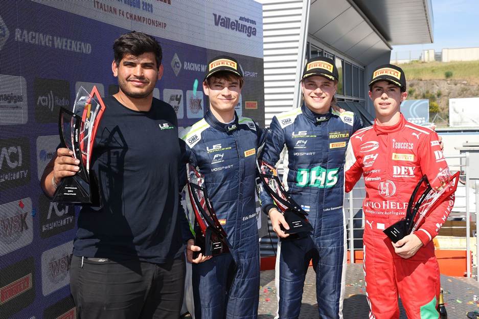 Sammalisto dominates Vallelunga with three wins as Aksoy keeps the Italian F4 points lead by six points.