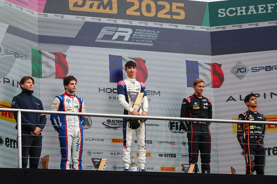 Podium Race 2, 2025 FRECA Hockenheim