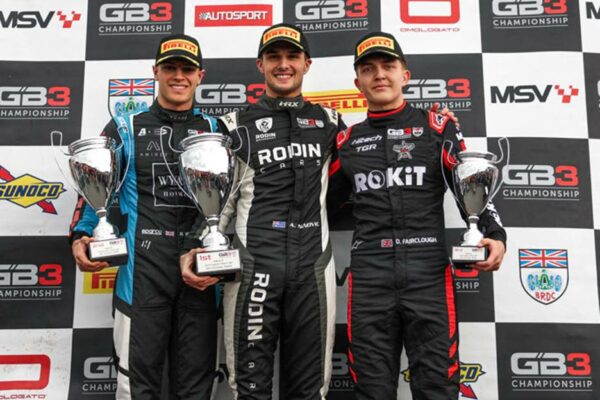 Podium, Race 2, 2025 GB3 Championship, Round 7, Donington Park