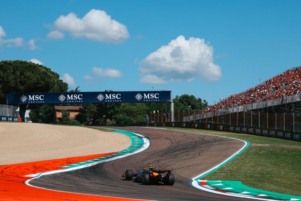 Lando Norris of McLaren Racing at the F1 Imola GP
