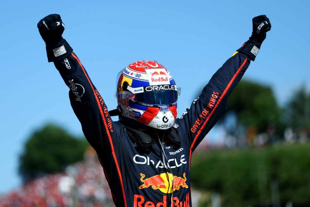 Max Verstappen after winning the F1 Imola GP