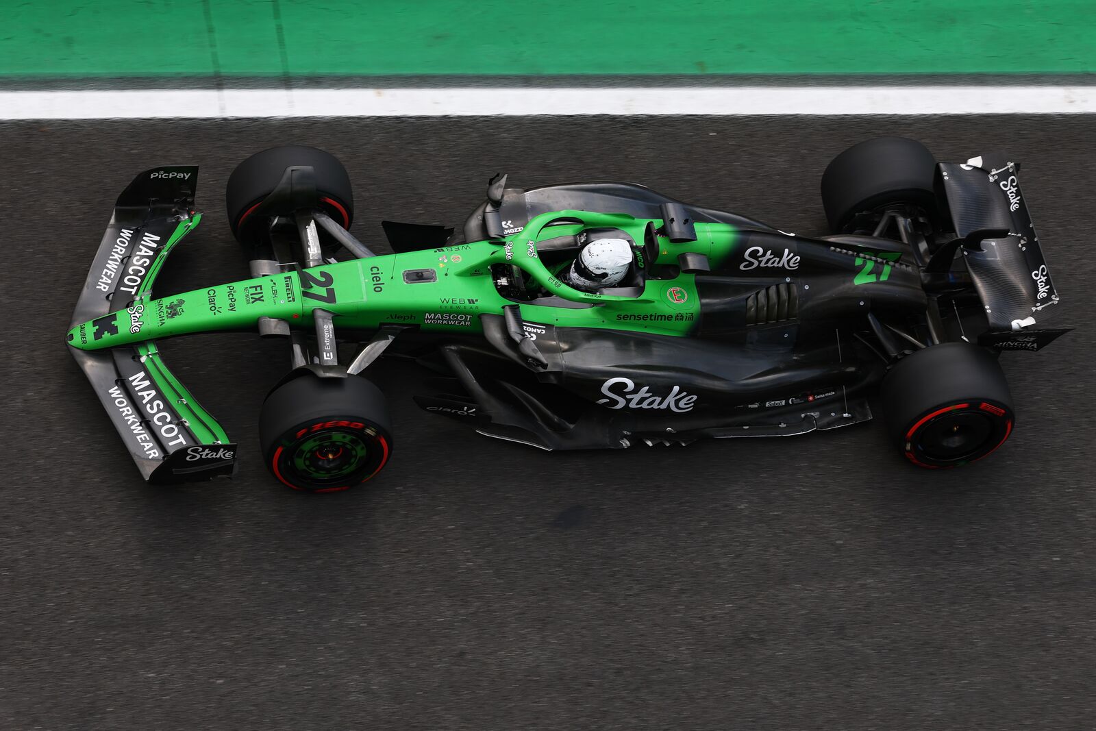 SAO PAULO, BRAZIL - NOVEMBER 08: Nico Hulkenberg of Germany driving the (27) Kick Sauber C45 Ferrari on track during qualifying ahead of the F1 Grand Prix of Brazil at Autodromo Jose Carlos Pace on November 08, 2025 in Sao Paulo, Brazil.