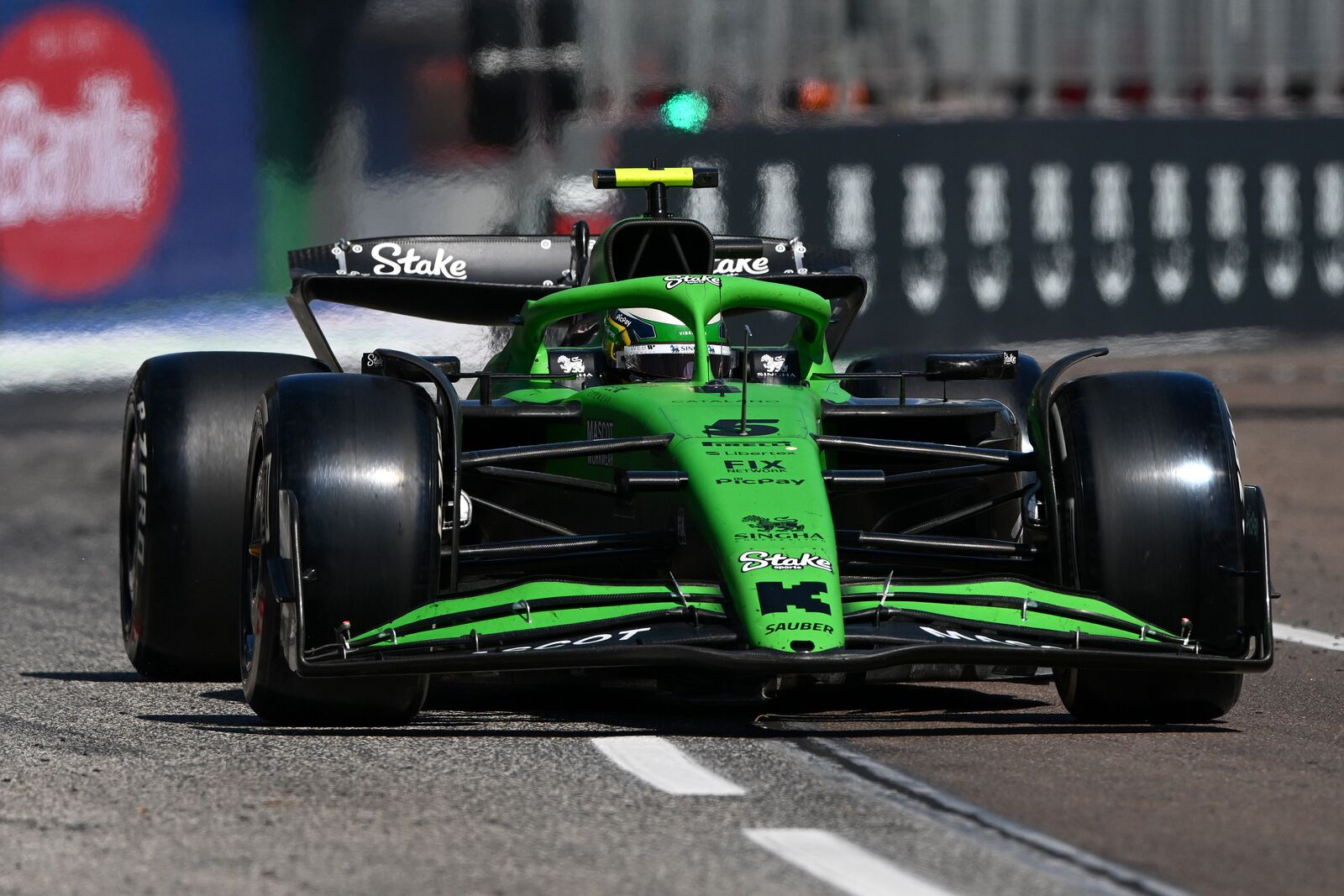 Stake F1 Kick Sauber team driver Gabriel Bortoleto at the Imola GP 2025