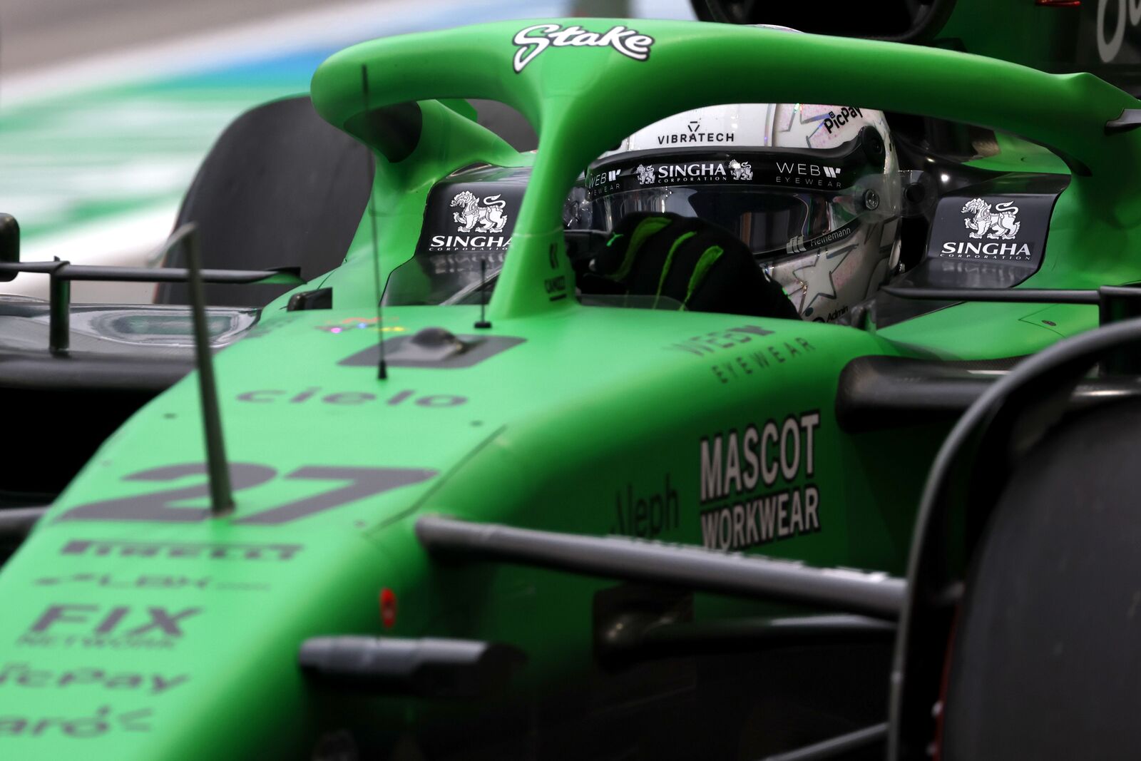 Kick Sauber F1 driver, Nico Hulkenberg at the 2025 Singapore GP