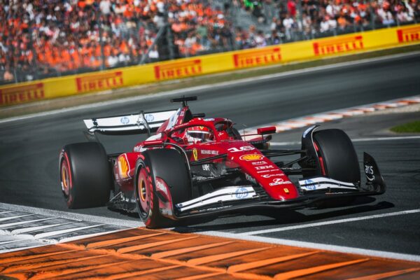 Scuderia Ferrari's Charles Leclerc on track during the 2025 F1 Dutch GP Qualifying session