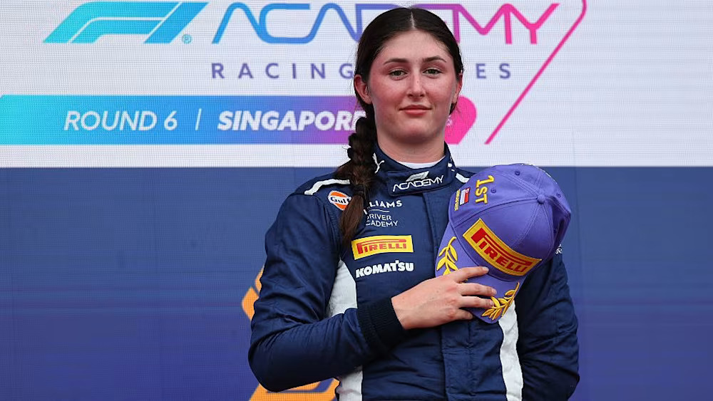 Lia Block R1 winner F1 Academy Singapore GP