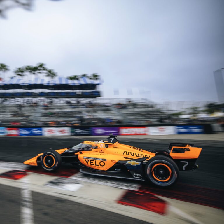 Christian Lundgaard finished 3rd at the Long Beach Grand Prix.