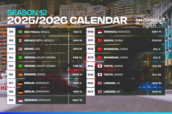 Formula E and FIA announce updated calendar and new regulations for Season 12 Updated ABB FIA Formula E calendar and regulation changes