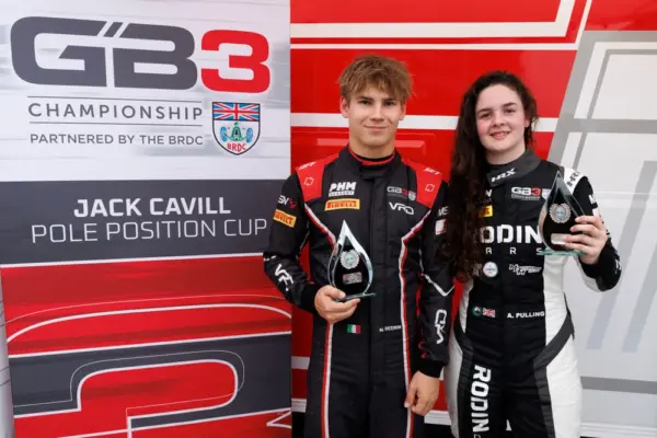Abbi Pulling claimed maiden GB3 pole at Spa before Nikita Bedrin broke the Qualifying lap record for race two.