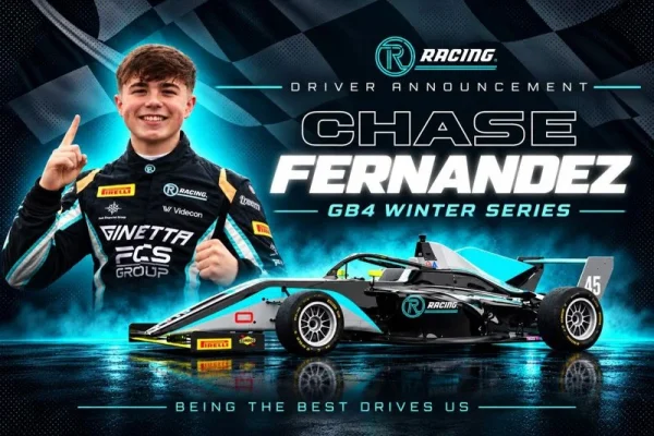 Chase Fernandez will return to single-seaters with R Racing at the inaugural GB4 Winter Series at Snetterton on 24–25 October.