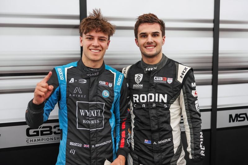 Reza Seewooruthan and Alex Ninovic, Qualifying, 2025 GB3 Donington Park