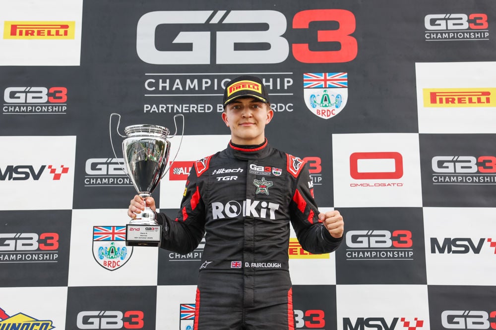 Deagen Fairclough, Hitech TGR, takes second in 2025 GB3 Race 3 at Monza