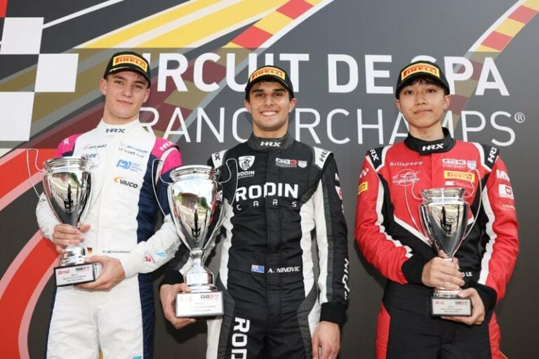 2025 GB3 Round 3 Spa-Francorchamps Race 1 Podium