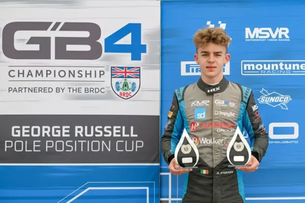 Alex O’Grady, Thomas Ingram Hill and Enzo Hallman reflect on their top-three performances in GB4 qualifying at Donington Park.
