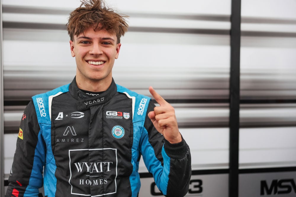 Reza Seewooruthan, Argenti with Prema, 2025 GB3 Donington Part, Race 1, P2