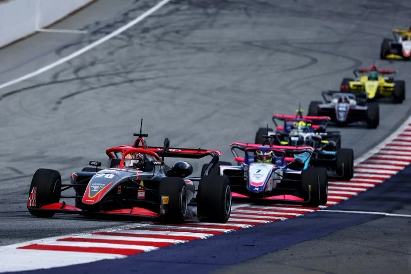 Nikita Bedrin starts GB3 Race 2 from pole at the Red Bull Ring, alongside Martin Molnar, as Dante Vinci serves a grid penalty.