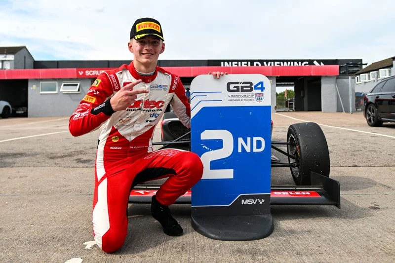Franciszek Cegielski targets his maiden GB4 win after a first podium at Donington Park strengthened his belief before Silverstone 2026.