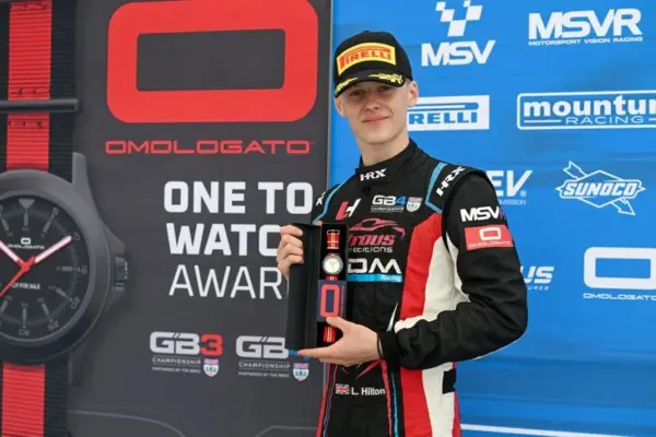Hilton claims second Omologato One to Watch Award at 2026 GB4 Round 4 in Silverstone Luke Hilton secures his second Omologato One to Watch Award after scoring 59 points across the first two 2026 GB4 races at Silverstone.