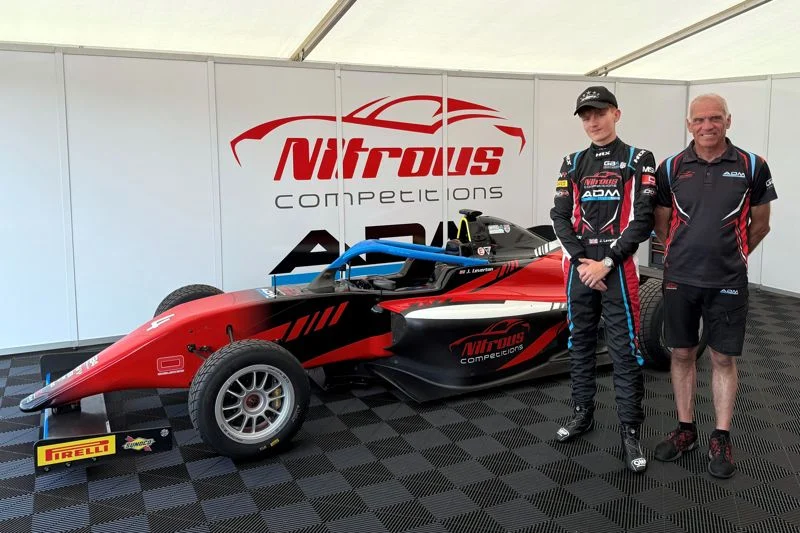 Jamie Leverton joins Nitrous Competitions ADM Racing for the rest of the 2026 GB4 season, completing the team's three-car line-up.
