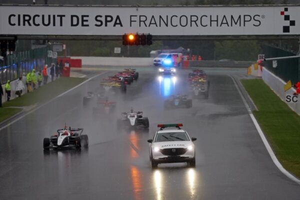 The GB3 series has confirmed that the third race of the weekend at Spa has been abandoned due to terrible weather conditions.