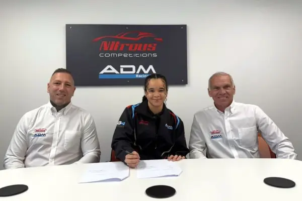 Caitlyn McDaniel joins Nitrous Competitions ADM Racing for 2026, aiming to build on a consistent rookie GB4 season and progress further.