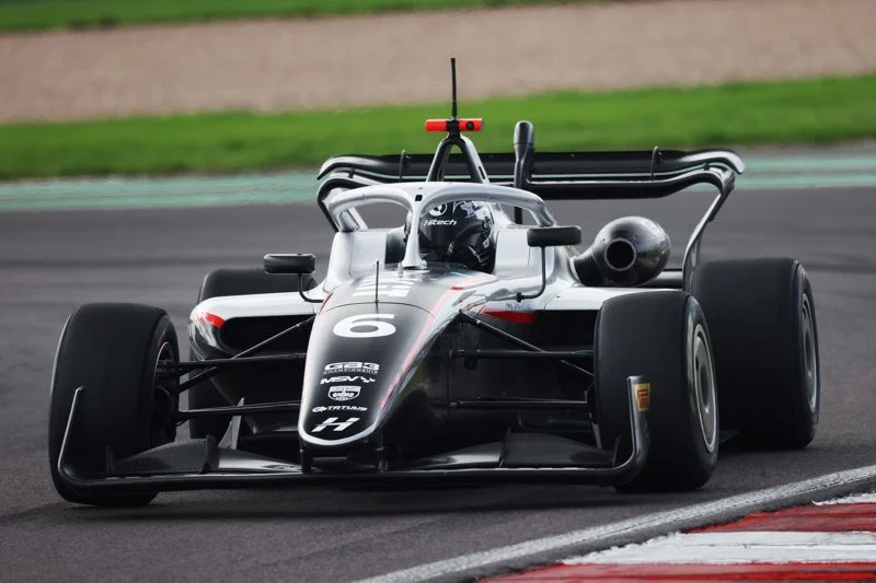 Deagen Fairclough tops Friday GB3 testing at Brands Hatch, beating championship leader Nikita Bedrin by just 0.016s on the Indy circuit.