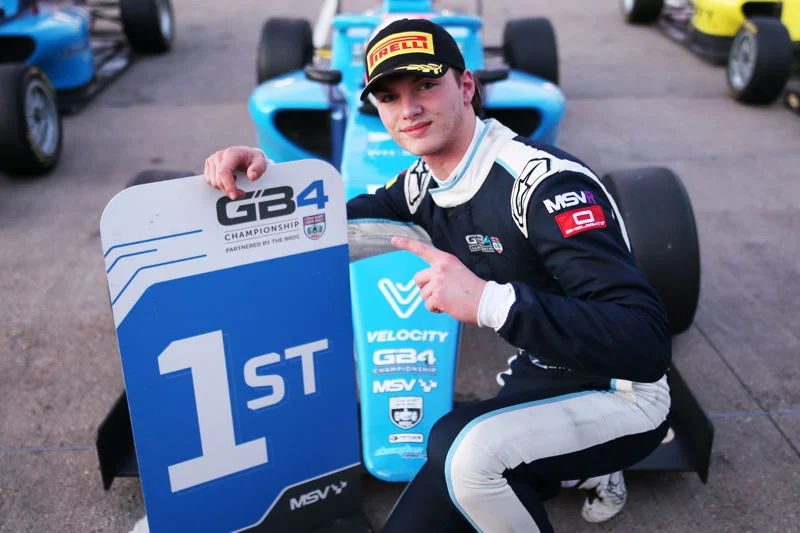 Dayton Coulthard returns with Douglas Motorsport for 2026, aiming to build on his maiden GB4 win and challenge for the title.