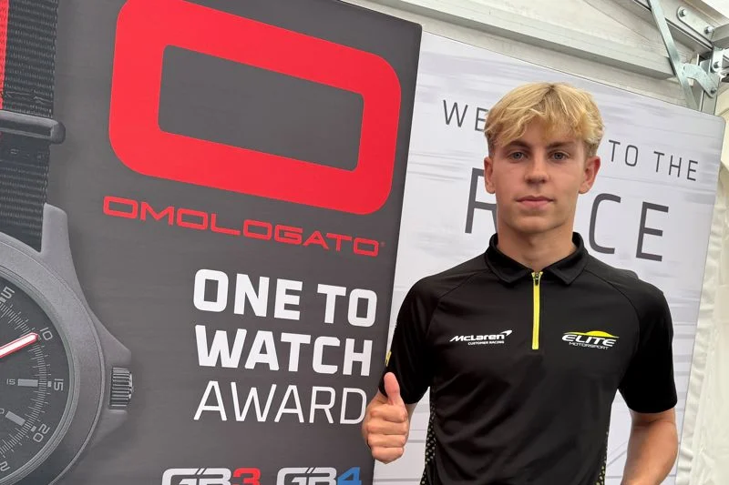 Fred Green ends his 2026 GB4 campaign with a fourth Omologato One to Watch Award after winning both main races at Brands Hatch.
