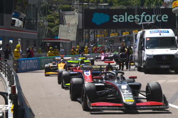 F3 cars during the Qualifying session, before the penalties for the F3 Monaco GP were announced