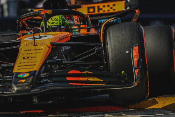 Lando Norris of McLaren Racing takes pole during qualifying for the F1 Monaco GP