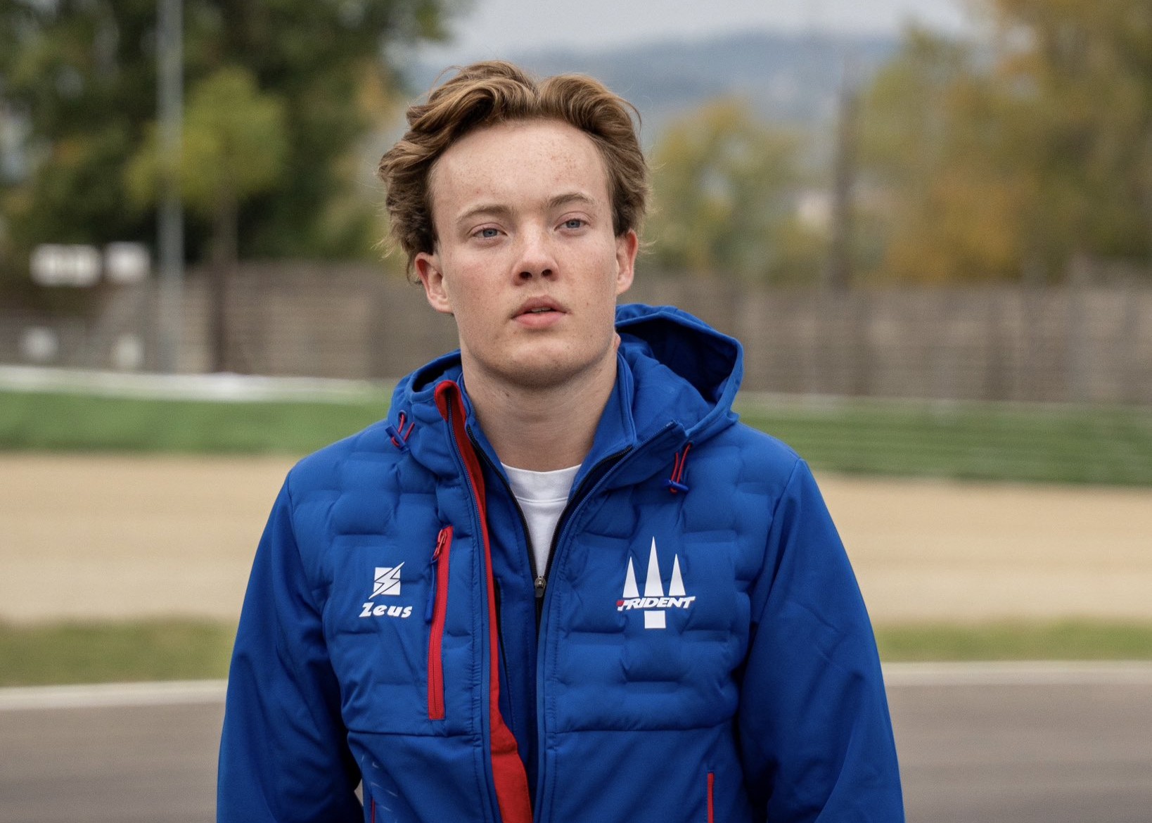 Noah Strømsted in his Trident team kit during the F3 2025 season.