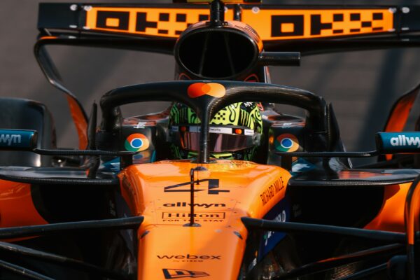 McLaren's Lando Norris on track at the F1 Italian GP after controversial team orders, ahead of F1 Azerbaijan GP weekend
