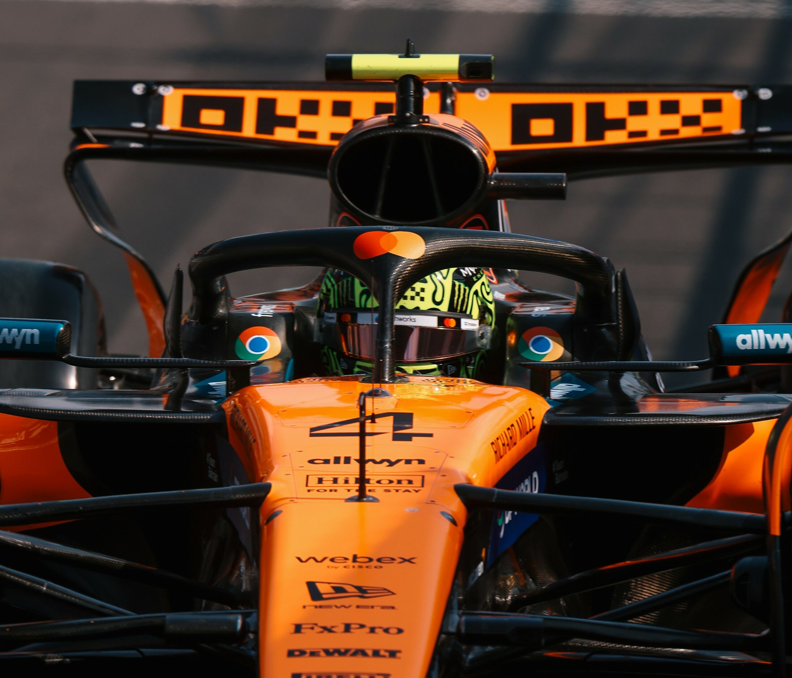 McLaren's Lando Norris on track at the F1 Italian GP after controversial team orders, ahead of F1 Azerbaijan GP weekend