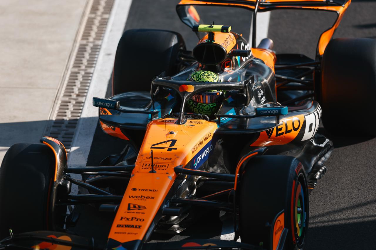 McLaren's Lando Norris after claiming P2 for the F1 Italian GP in a chaotic Qualifying session