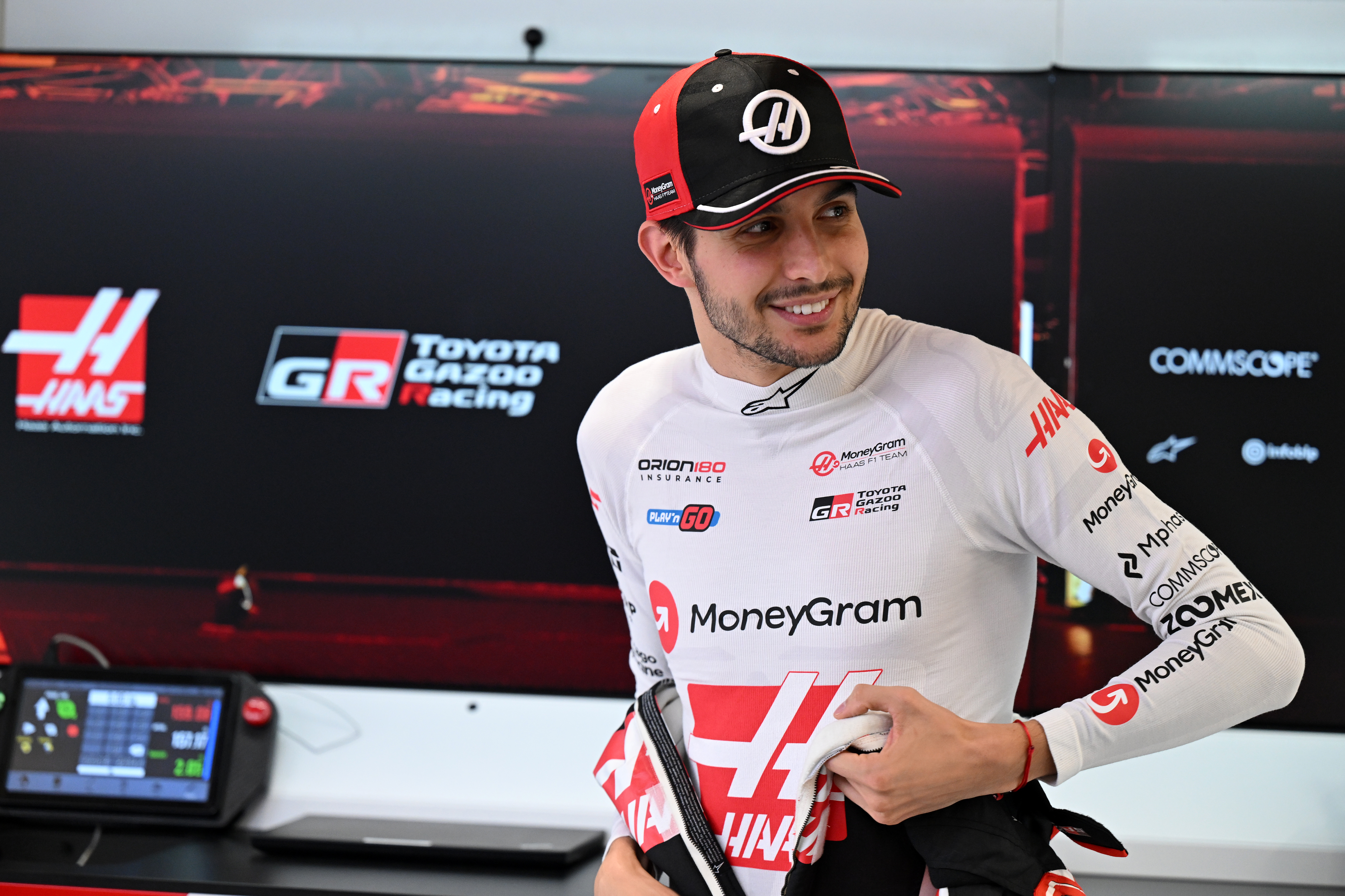 Haas' Esteban Ocon in the paddock during the F1 Sao Paulo GP weekend. He finished 15th in points in 2025.